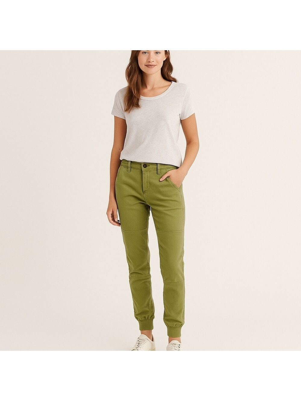 Publish Slim Fit Olive Green Jogger Pants Streetwear Casual Size W Large size 32